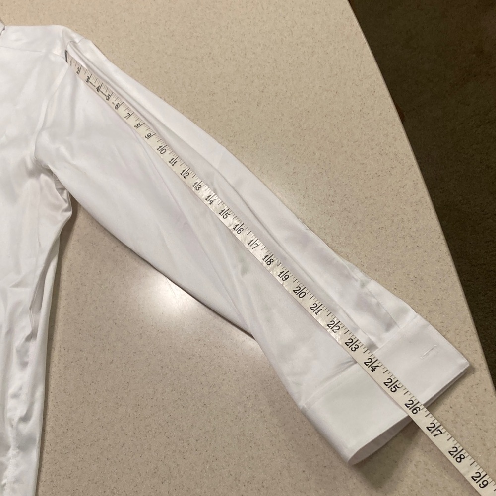 Calvin Klein White Dress Shirt Men's Size 17.5/34-35 XL - Picture 9 of 9